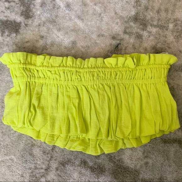 Free People yellow/green tube top - Picture 3 of 3